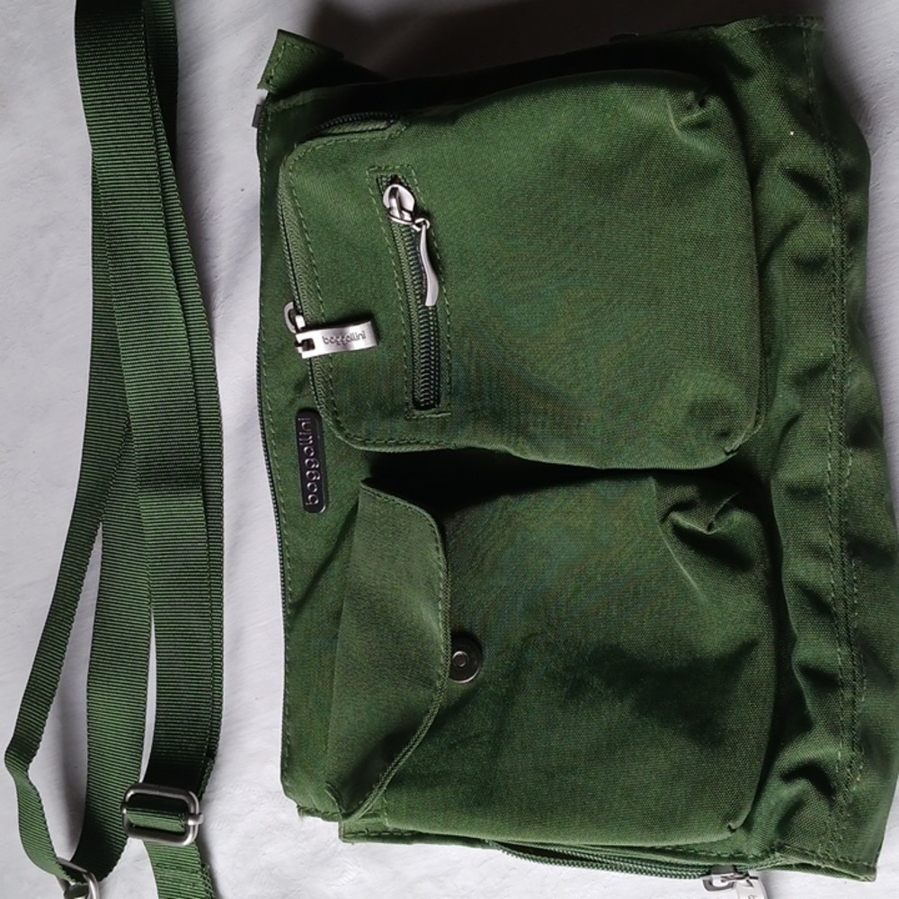 Baggalini Triple Zip Crossbody Bag